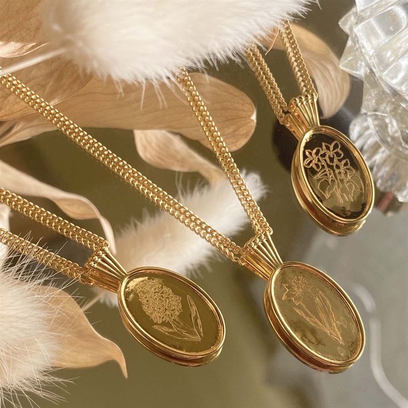 &quot;Le Clos Normand&quot; Birth/Wildflower Pendant Necklace Collection
