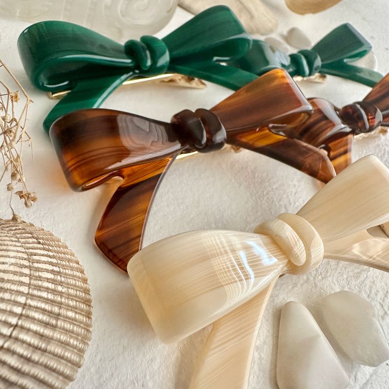 &quot;Zooey&quot; Bow Hair Clips