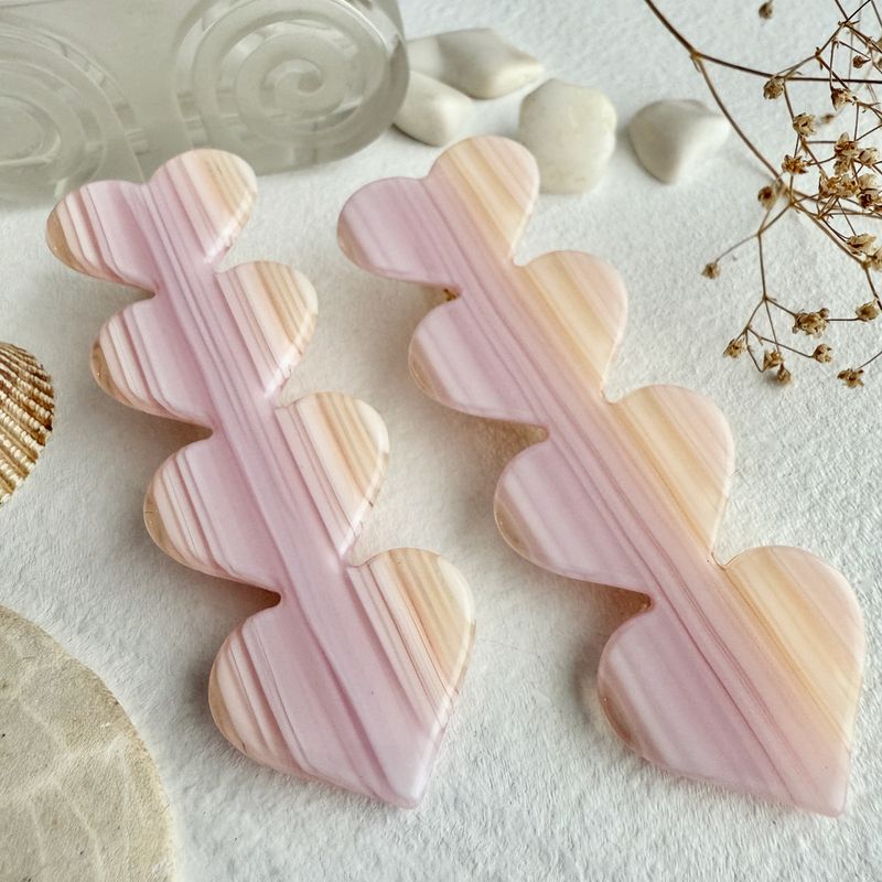 &quot;Love is a Battlefield&quot; Quadruple Heart Duckbill Hair Clip