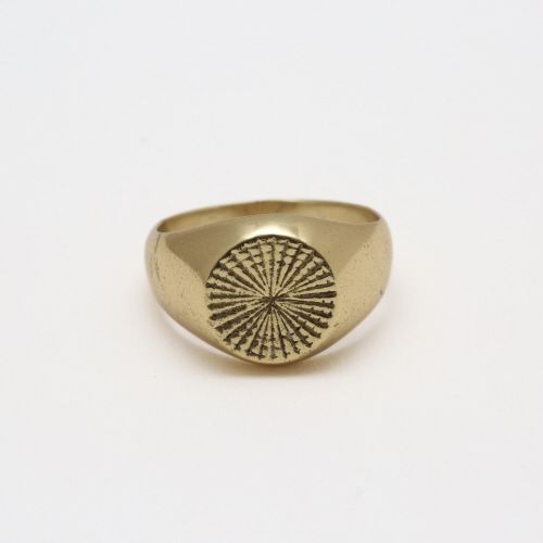 BAMBU Sunburst Signet Ring