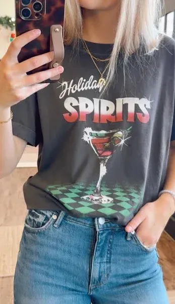 Holiday Spirits - Boyfriend Tee