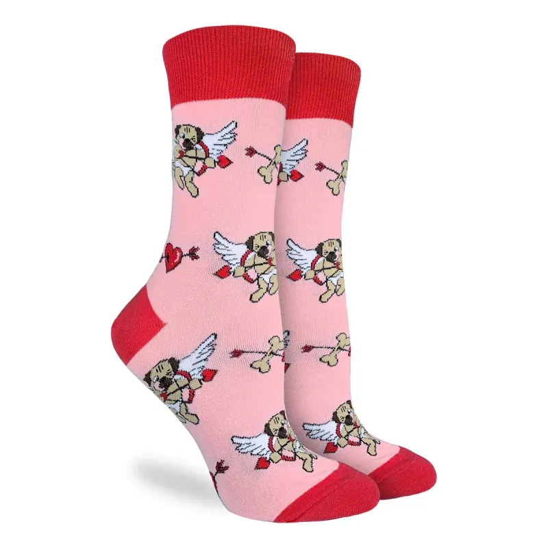 Women's Cupid Pugs Socks