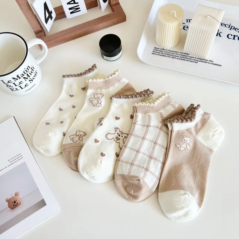 Cute and Sweet Heart Ankle Socks