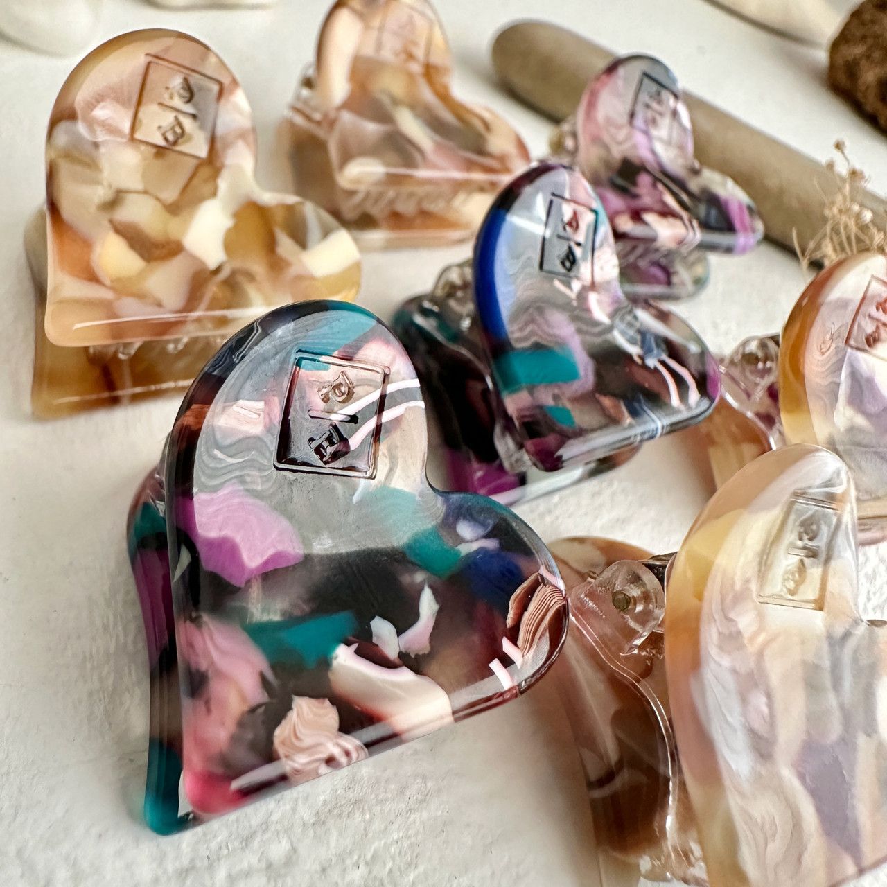 "Inima" Mini Heart Hair Claw