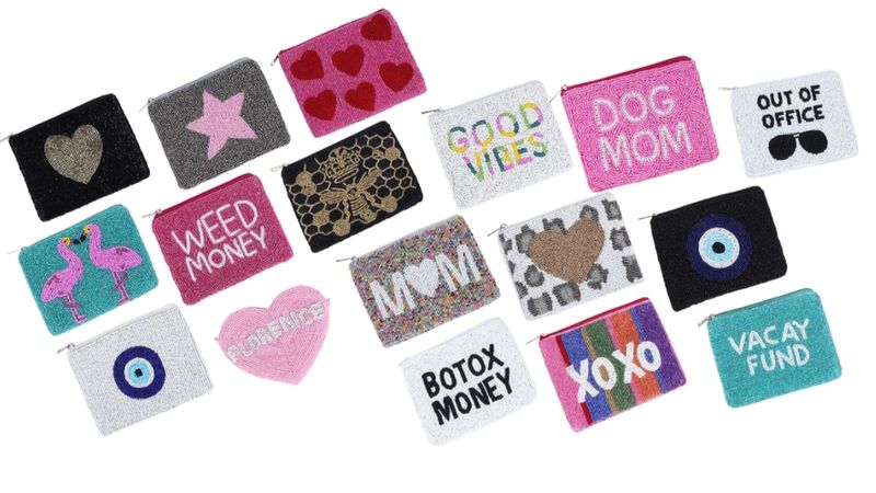 Handmade Beaded Coin Purses