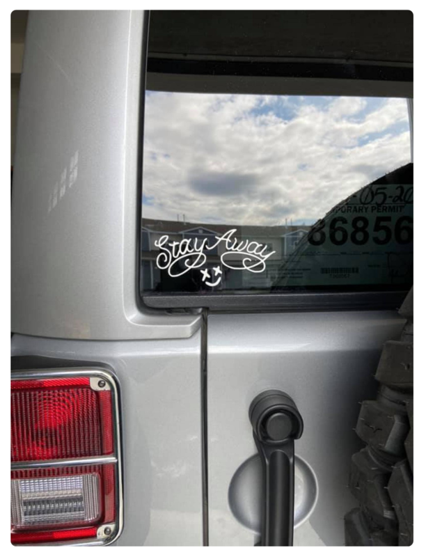 Stay Away Decal