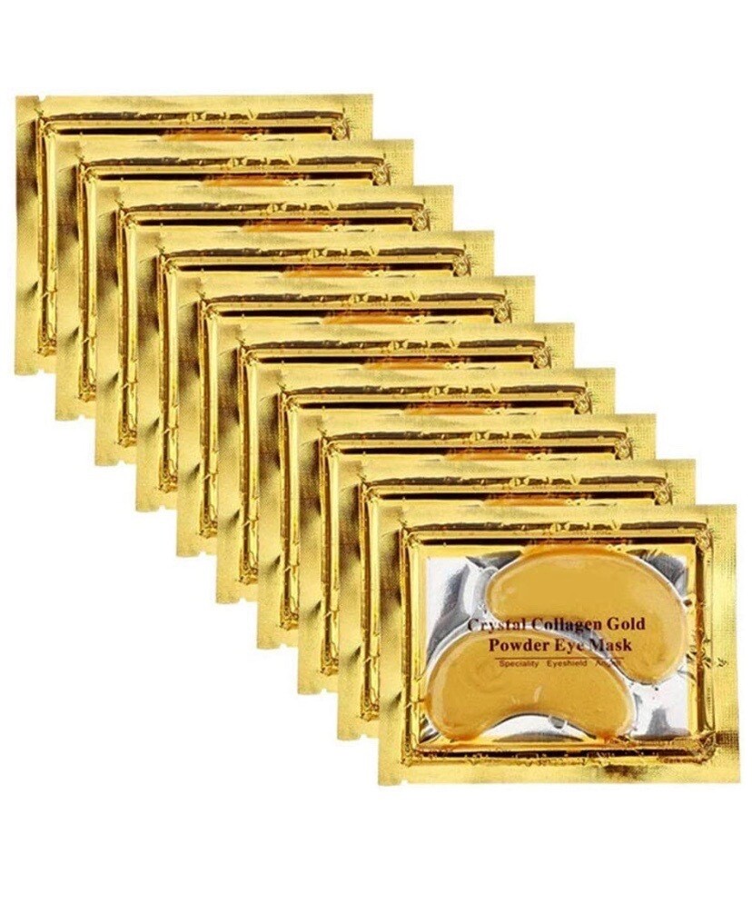20 PACK Gold Crystal Collagen Hydrating Gel Eye Masks