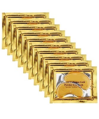 20 PACK Gold Crystal Collagen Hydrating Gel Eye Masks