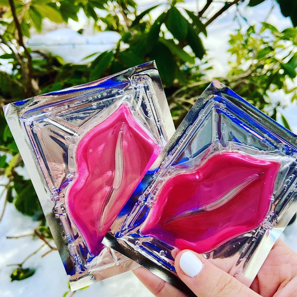 20 PACK Moisturizing Collagen Pink Lip Masks