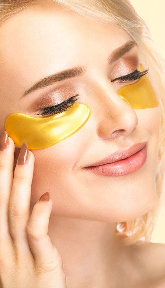 20 PACK Gold Crystal Collagen Hydrating Gel Eye Masks