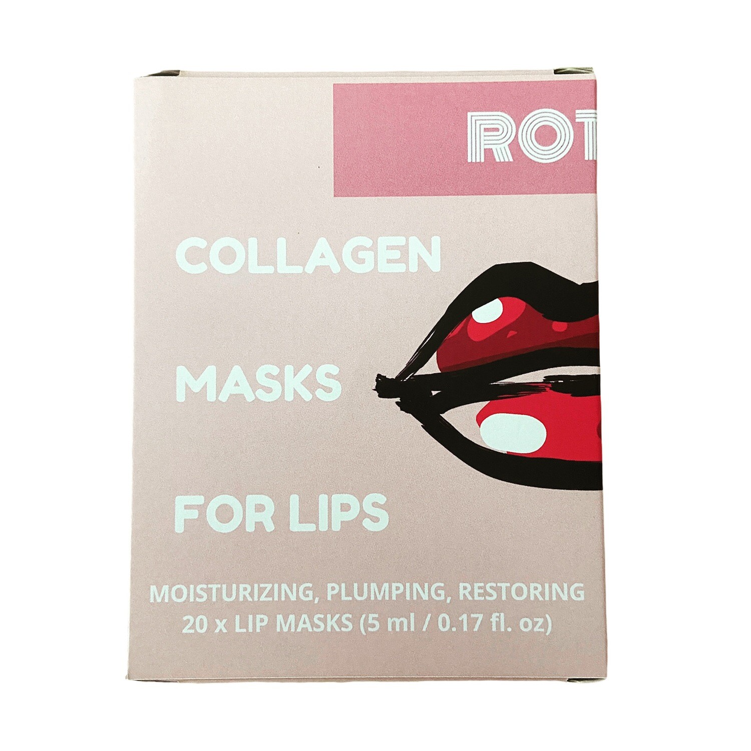 20 PACK Moisturizing Collagen Pink Lip Masks