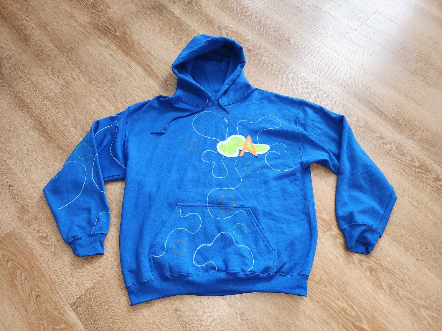 ANASA blue graphic hoodie
