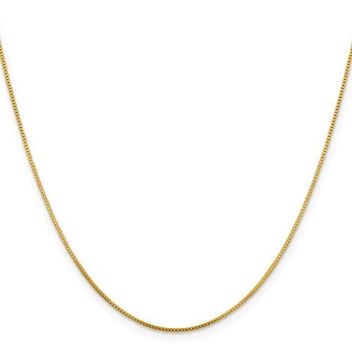 Flash Gold-Plated Sterling Silver .8mm Box Chain
