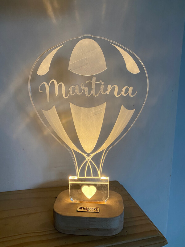 Top "Atmosfera" Mongolfiera con nome