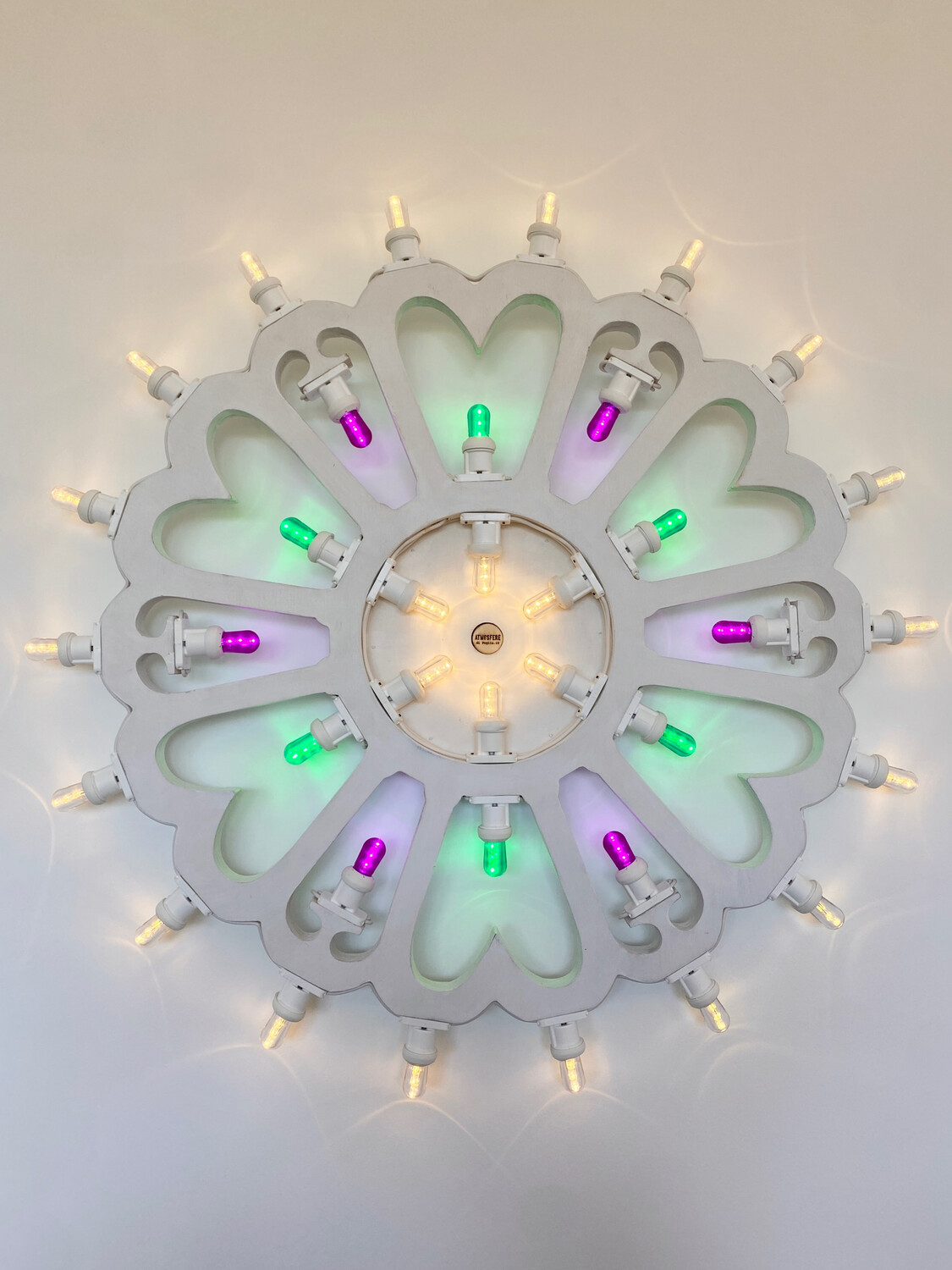 Rosone White 36 luci - 70 cm