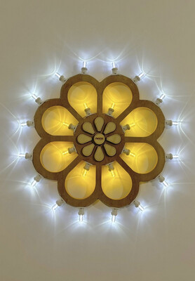 Rosone “Margherita con fiore” 70 cm - WIRELESS RICARICABILE - Pezzo unico Rosone “Margherita con fiore” 70 cm - WIRELESS RICARICABILE - Pezzo unico