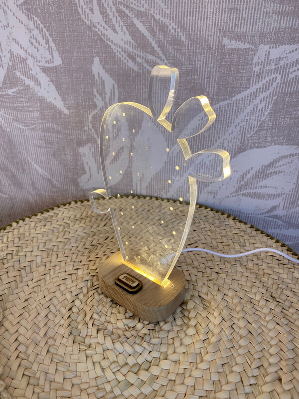 Lampada BOMBONIERA Pala ficodindia Trasparente