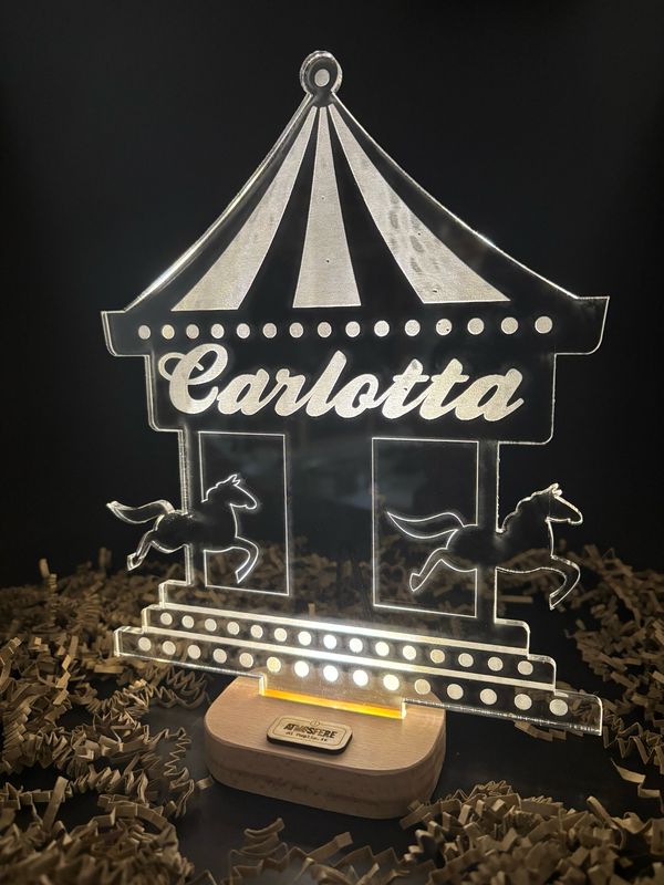 Lampada Lampada "Carosello" con nome personalizzato