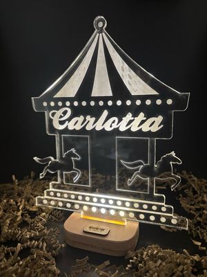 Lampada Lampada "Carosello" con nome personalizzato