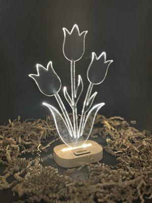 Lampada Lampada "Tulipani" Trasparente