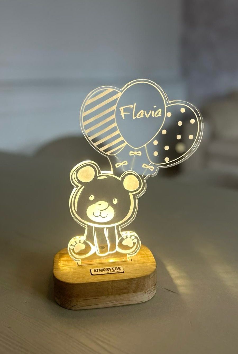 Lampada Lampada "Orsetto" con nome personalizzato
