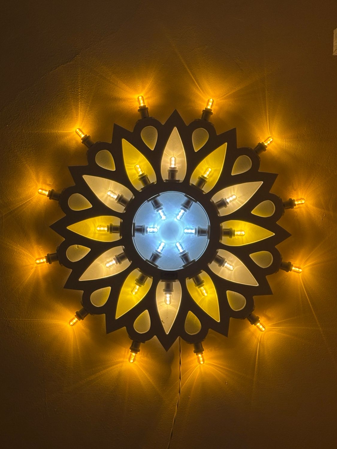 Rosone Girasole  70 cm - CON FILO O RICARICABILE