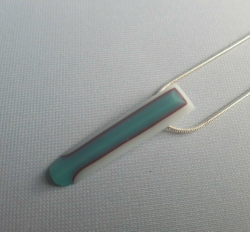 collier turkoois_wit