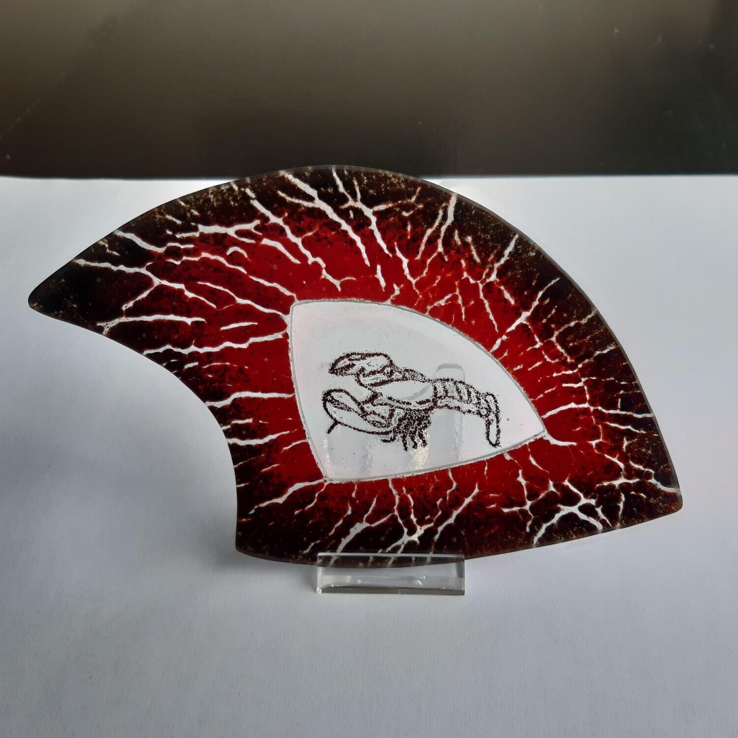 kreeft rood/zwart en groen