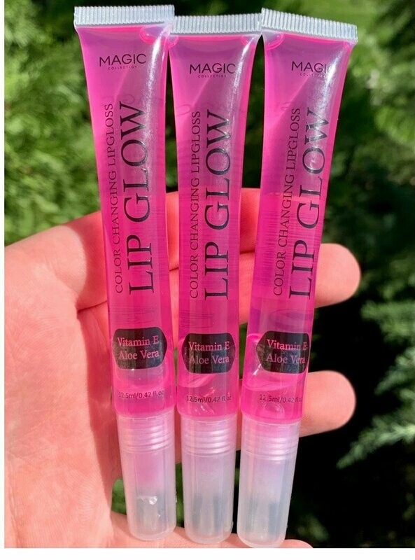 Magic lip glow color changing gloss