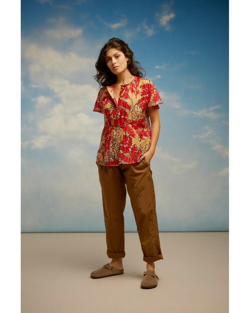 LE PANTALON ROBERTO KAKI - CHLOE STORA LE PANTALON ROBERTO KAKI - CHLOE STORA
