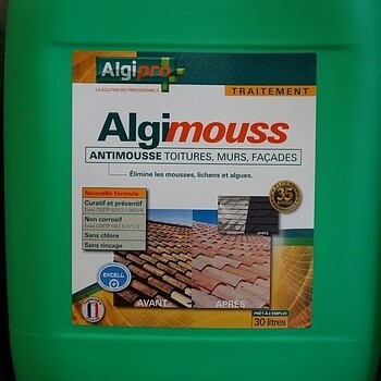 Anti mousse toitures murs façades - 1 bidon