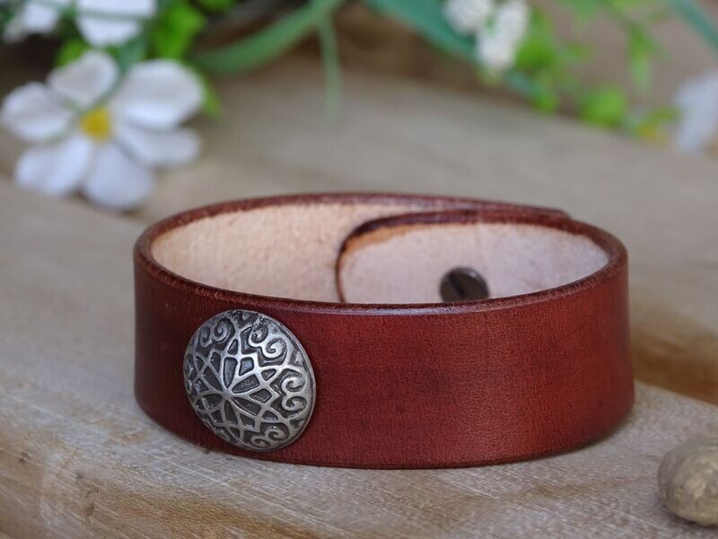 Lederarmband Gotisch