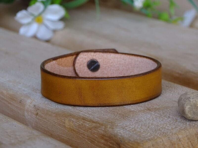 Lederarmband Walnussbraun