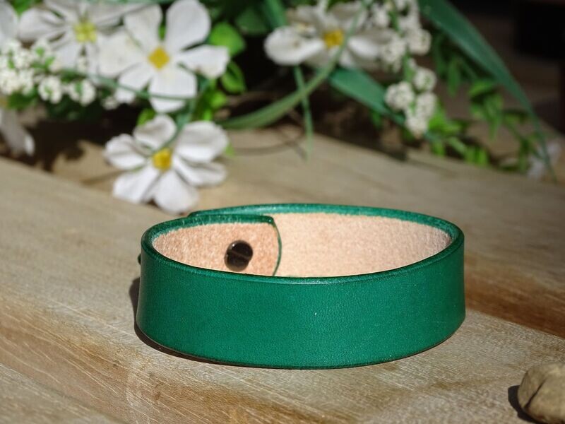 Lederarmband, Armschmuck Grün