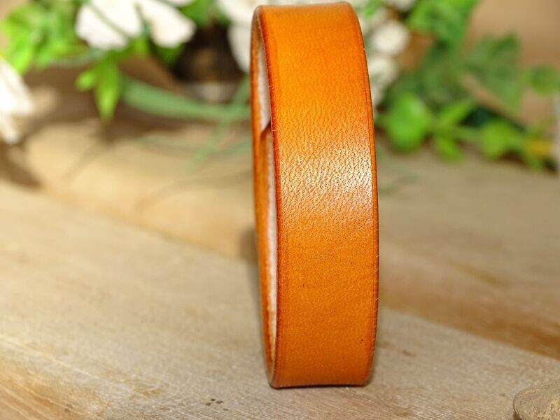 Schlichtes Lederarmband Hellbraun 1,5cm Gr. S Schlichtes Lederarmband Hellbraun 1,5cm Gr. S