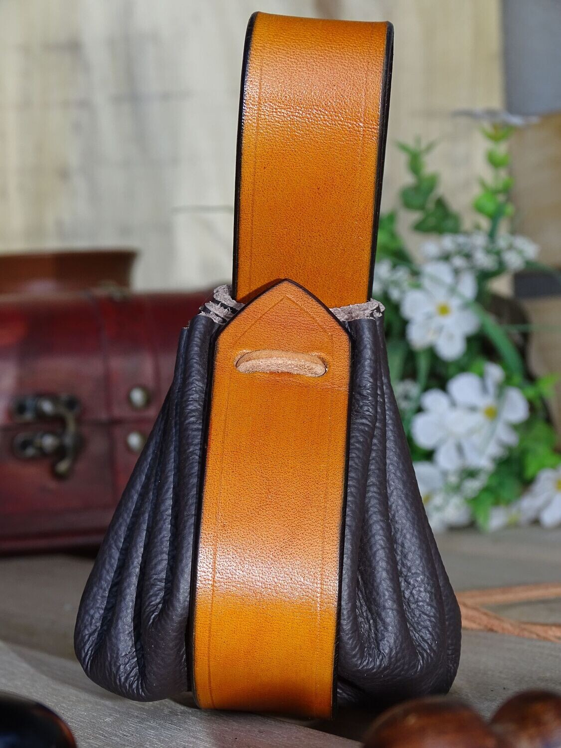 Mittelalter Lederbeutel Talersack