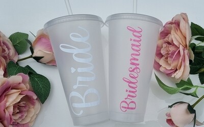 Bridal Party Cold Cups