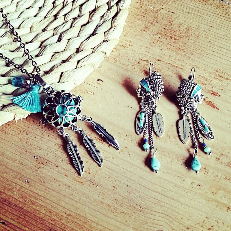 Parure BOLA BOHO attrape-rêves