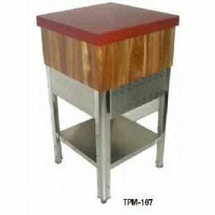 TAJO POLIETILENO MADERA BASE INOX TPM-167