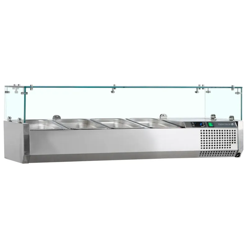 Vitrina refrigerada sobre encimera  GN1/4 TEFCOLD