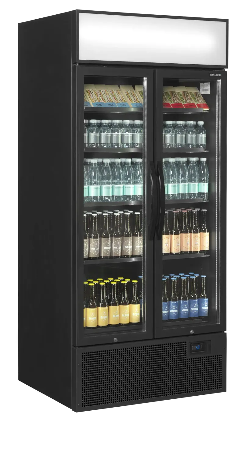 Expositor refrigerado color negro TEFCOLD