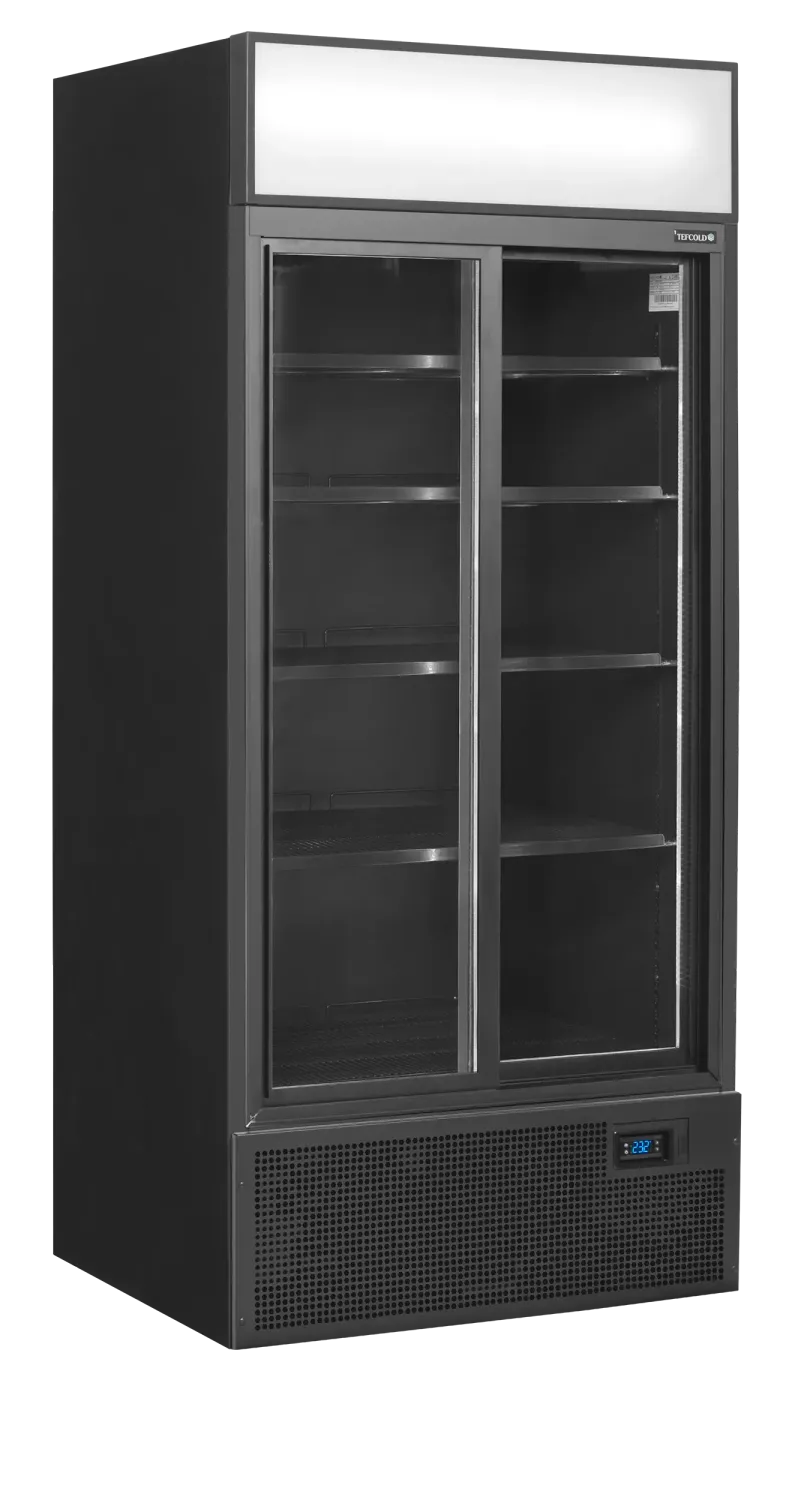 Expositor refrigerado color negro TEFCOLD