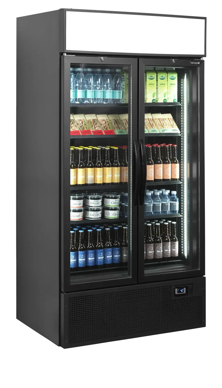 Expositor refrigerado color negro TEFCOLD