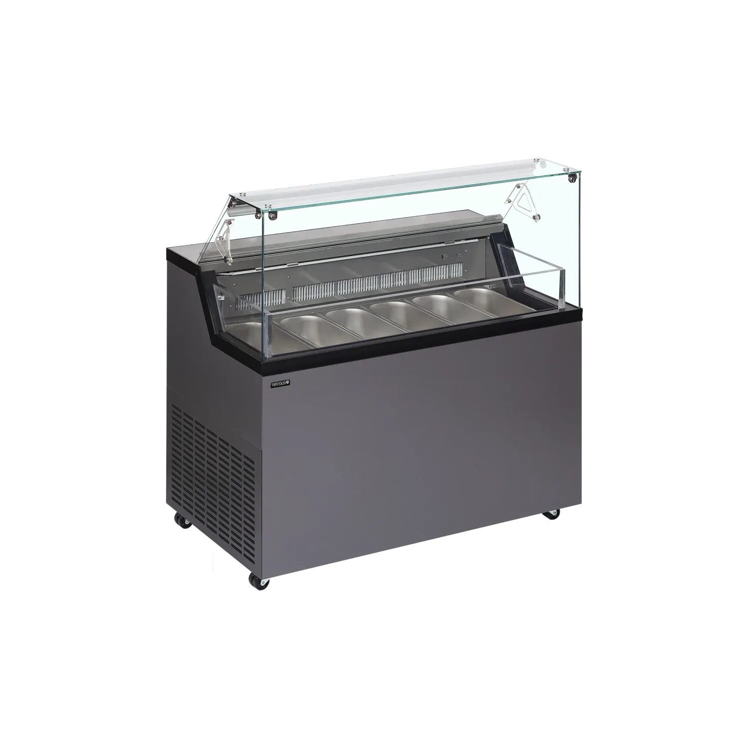 Vitrina expositora para helados con display TEFCOLD