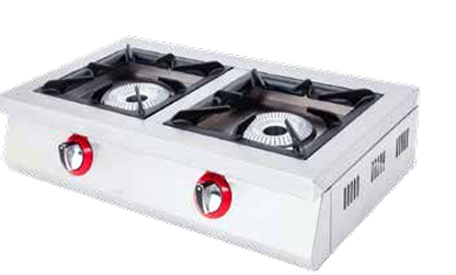 Cocina a gas de sobremesa industrial serie eco 2-LPG EUTRON