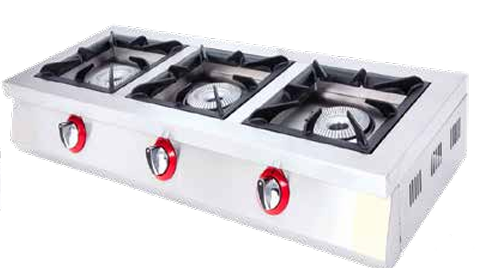 Cocina a gas de sobremesa industrial serie eco 3-LPG EUTRON