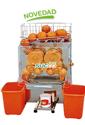 Exprimidor de naranja NS200E-2 cubas en plástico EUTRON