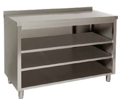 Mesa estantería frente mostrador con dos estantes MST-60/100 2E EDENOX