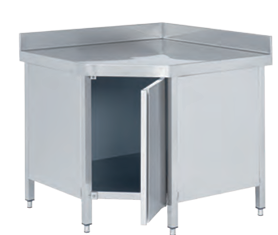 Mesa de ángulo y mesa de ángulo 90º con puertas MMAP-106 EDENOX