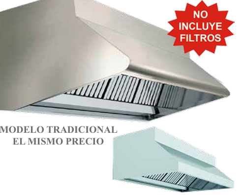 Campana de pared mural con plenum serie 800 con turbina EUTRON